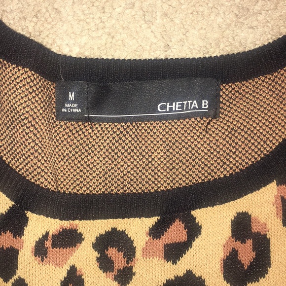 Cheetah print sweater dress - Picture 4 of 4